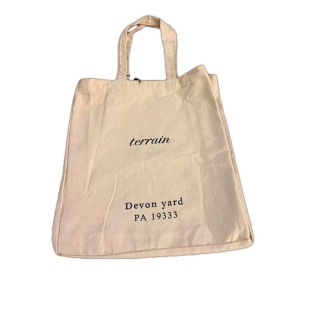 Anthropologie Terrain Devon yard PA 19333 canvas cotton tote bag